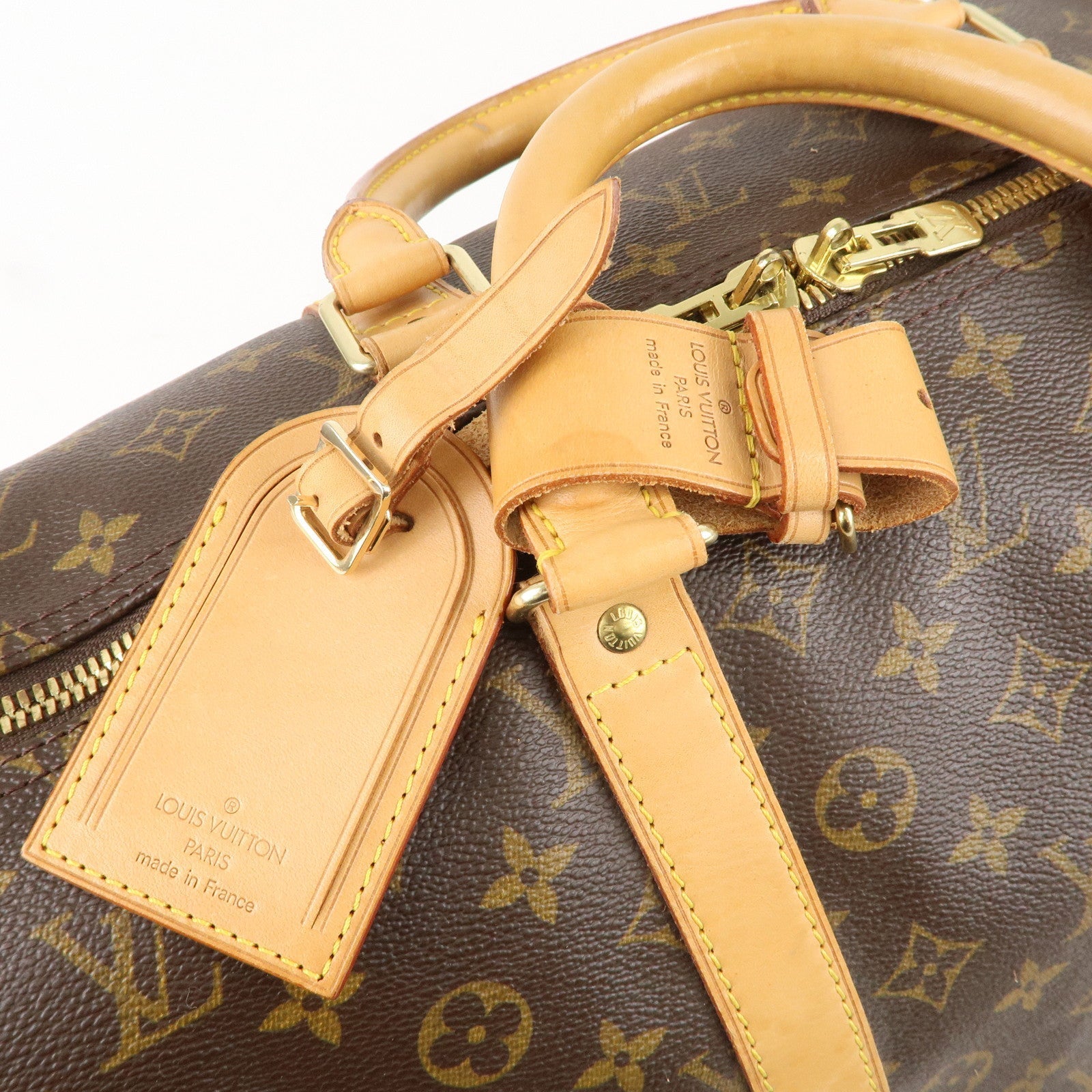 Louis Vuitton Monogram Keep All 55 Boston Bag Brown M41424