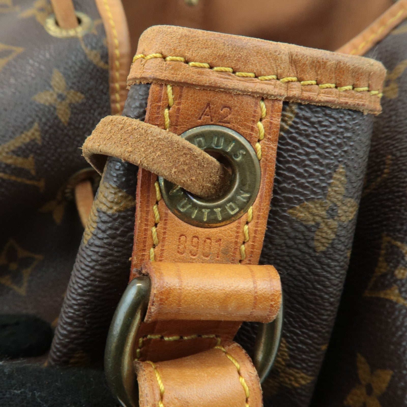 Louis Vuitton Monogram Noe Shoulder Bag Hand Bag Brown M42224