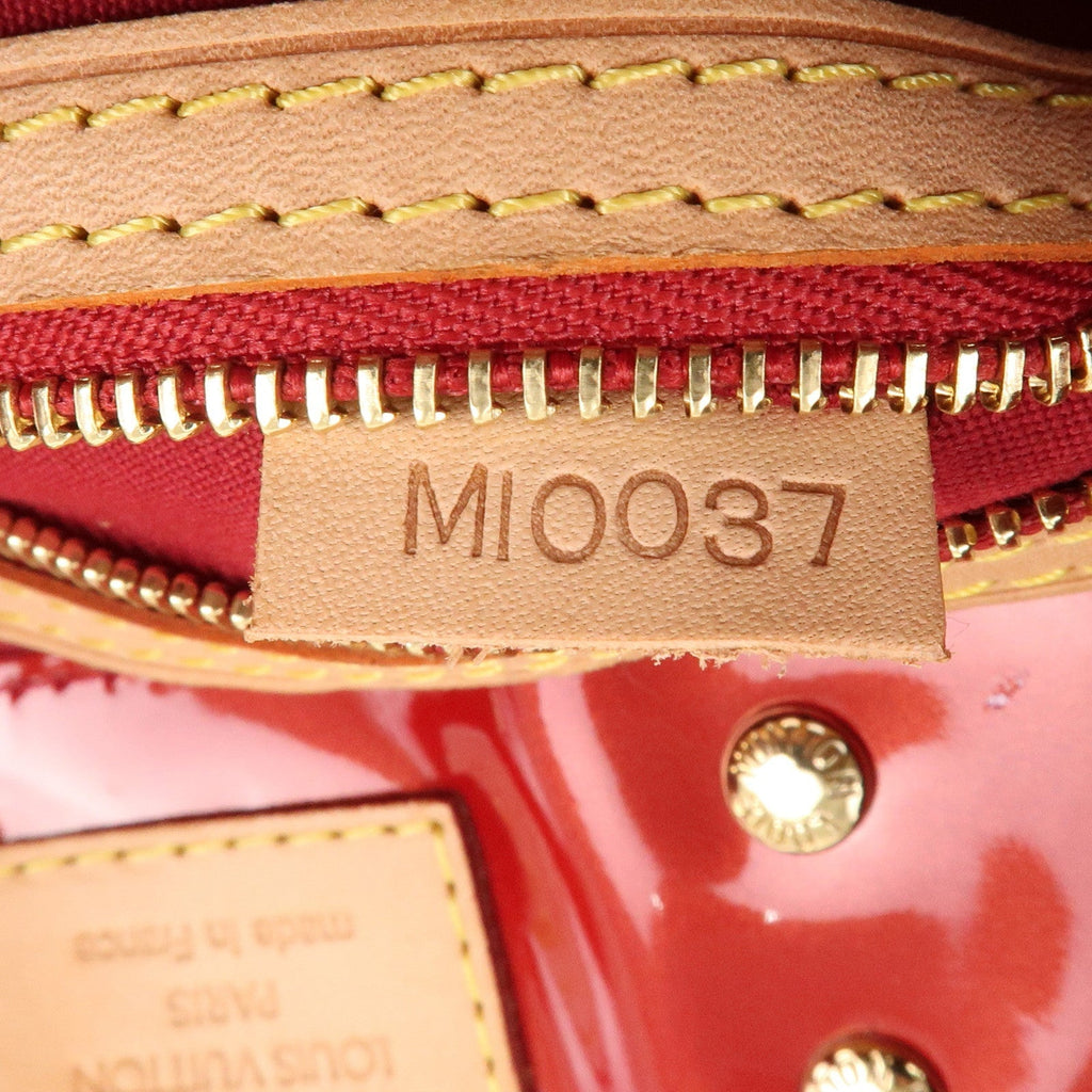 Louis Vuitton Monogram Vernis Lead PM Hand Bag Red M91990