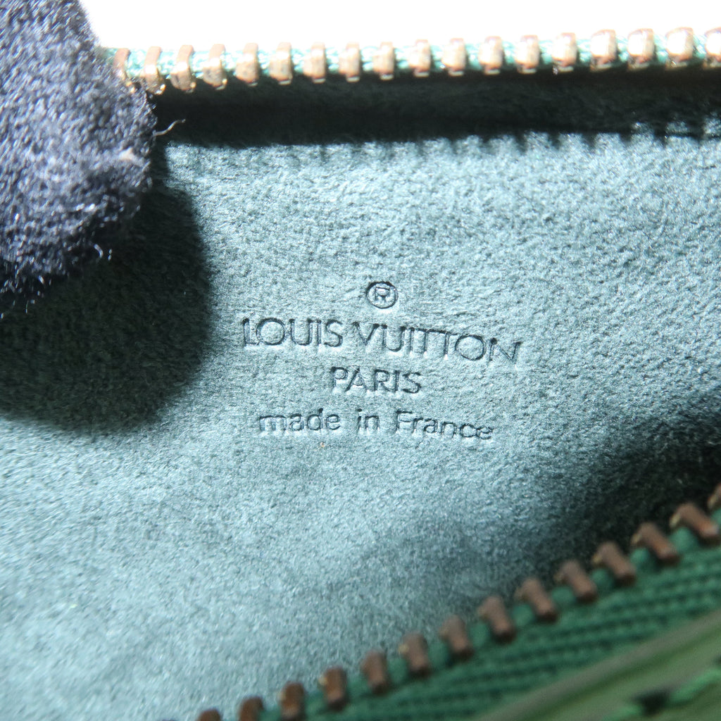 Louis Vuitton Epi Mini Pouch For Soufflot Hand Bag Borneo Green F/S
