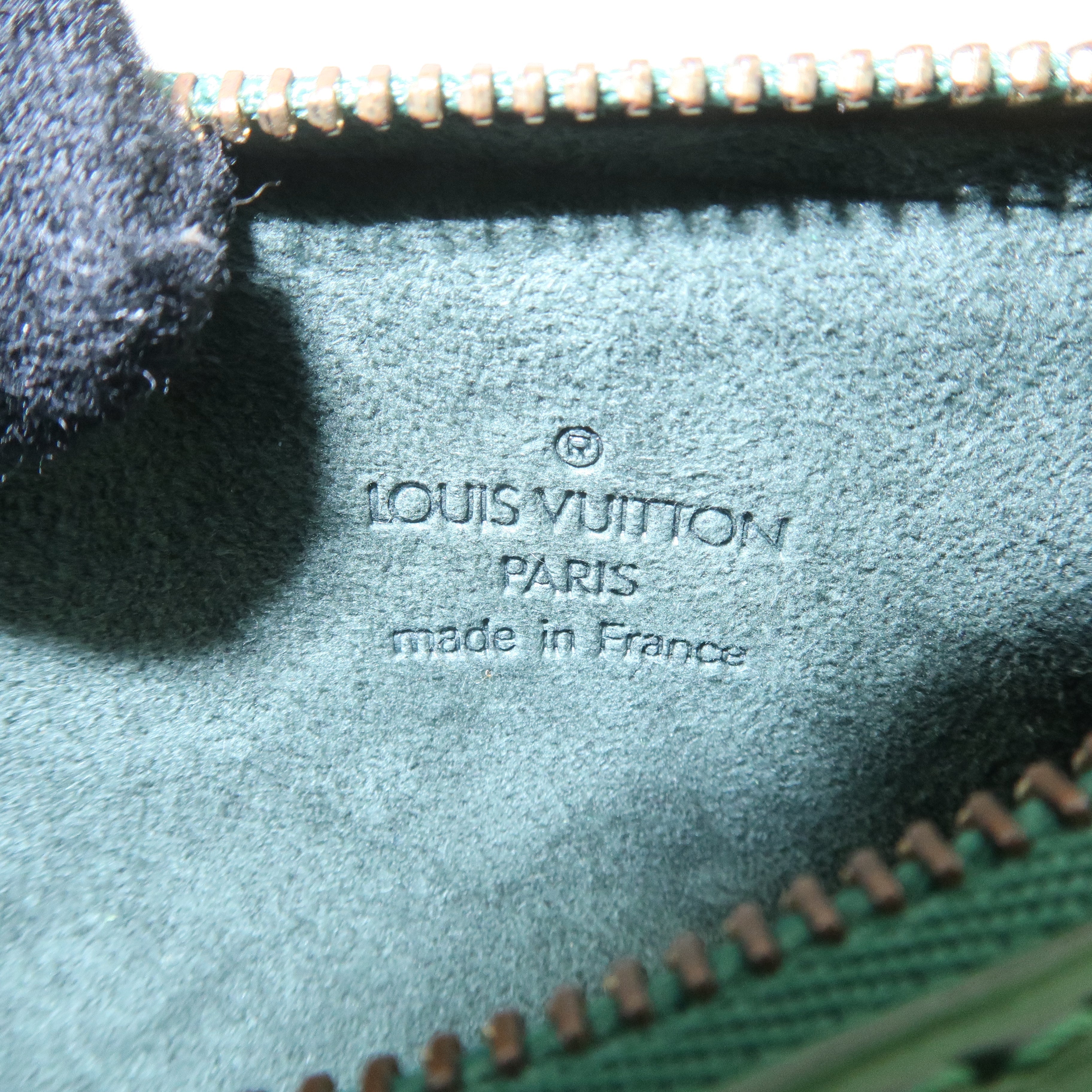 Louis Vuitton Epi Mini Pouch For Soufflot Hand Bag Borneo Green F/S
