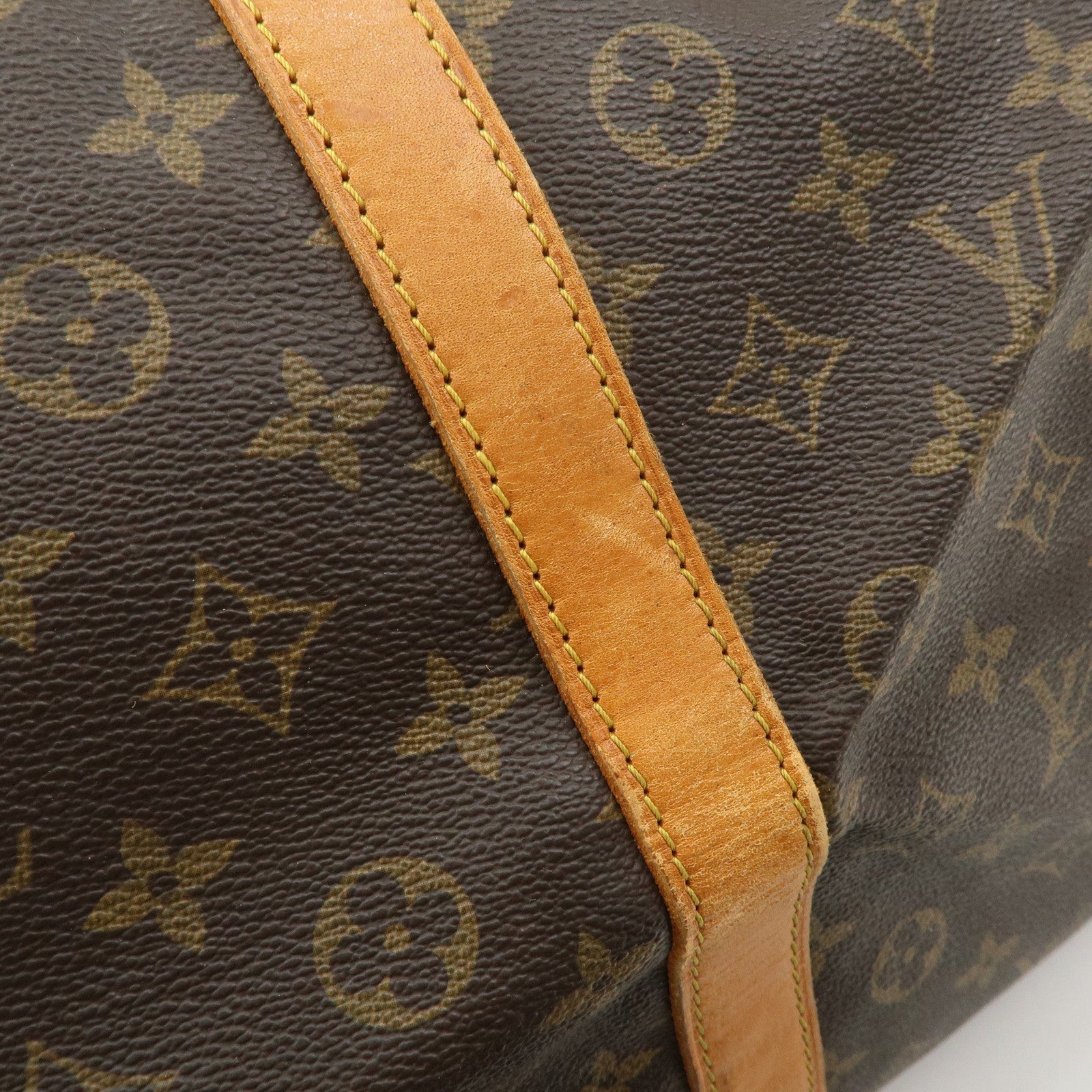 Louis Vuitton Monogram Sac Souple 55 Boston Bag Brown M41622