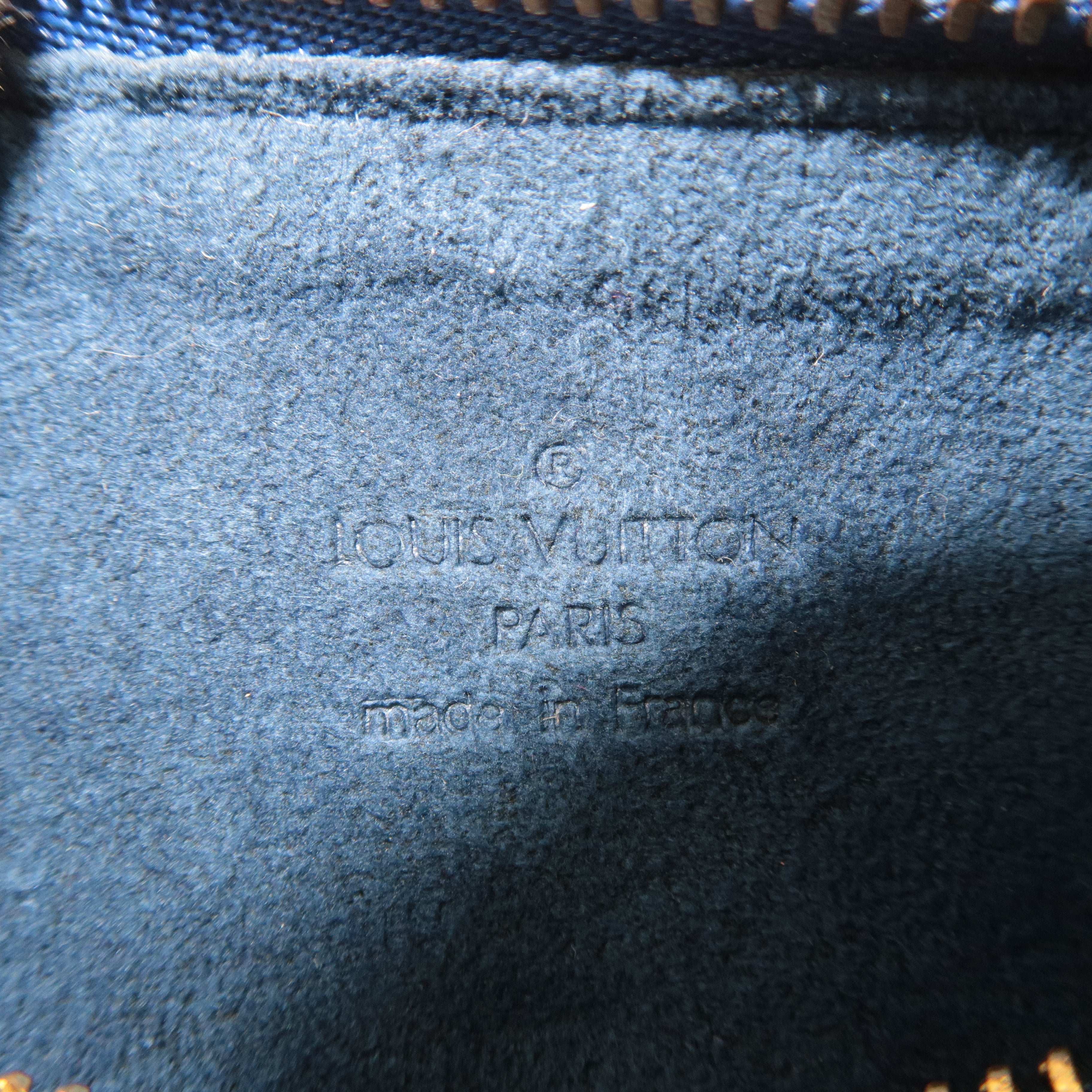 Louis Vuitton Epi Pouch For Soufflot Hand Bag Toledo Blue