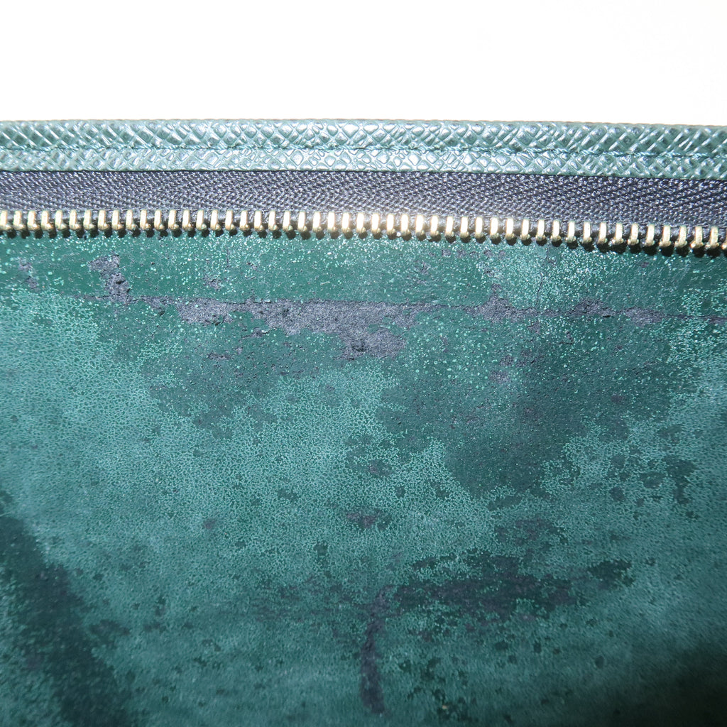 Louis Vuitton Epi Taiga Set of 2 Cluch Bag Green Black M52522