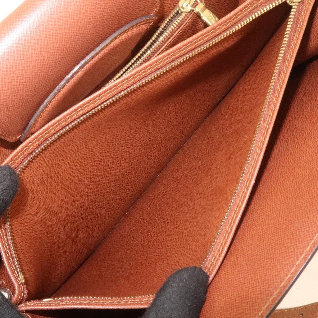 Louis Vuitton Monogram Courcelles Shoulder Bag Brown M51375