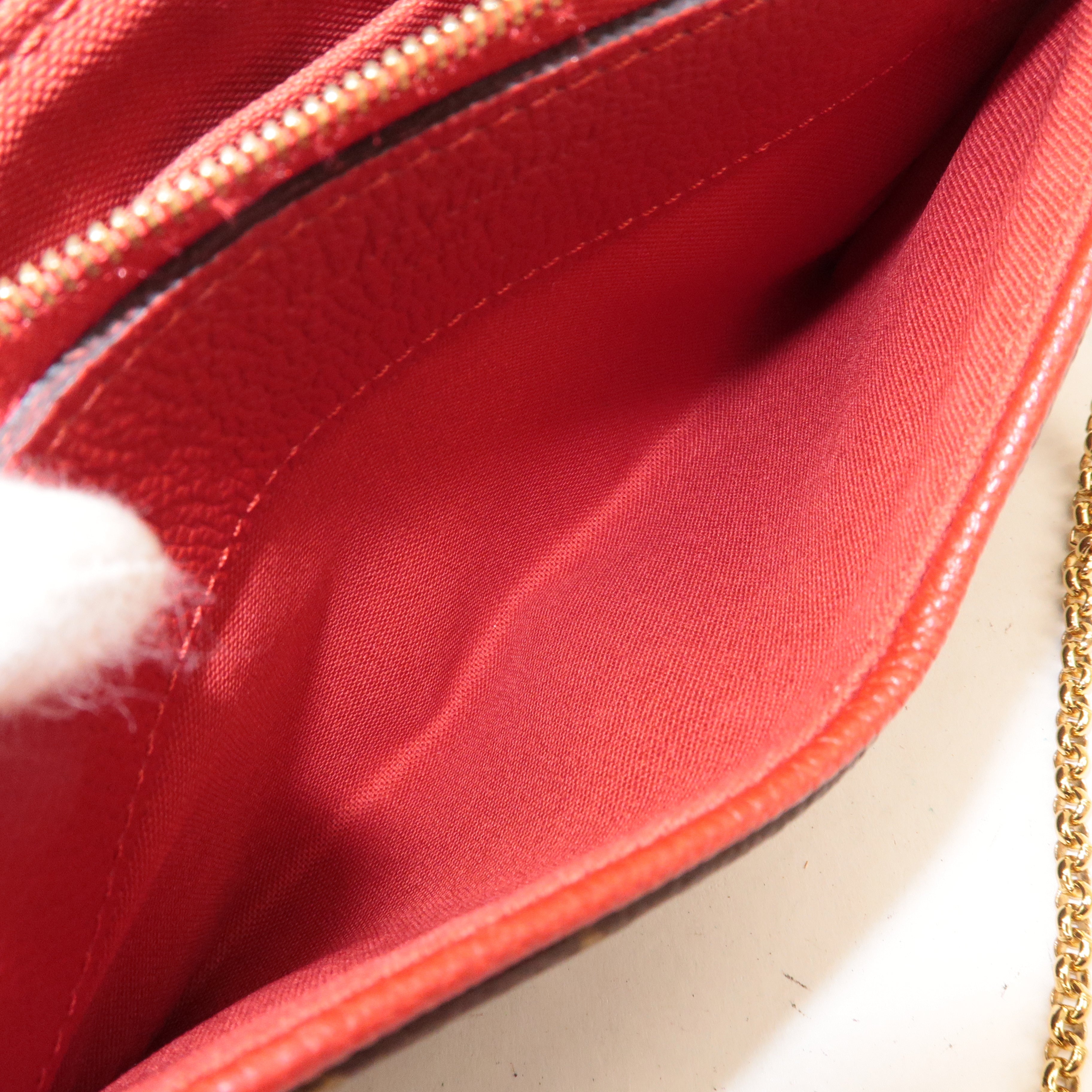 Louis Vuitton Monogram Pallas Clutch 2Way Bag Cerise M41638