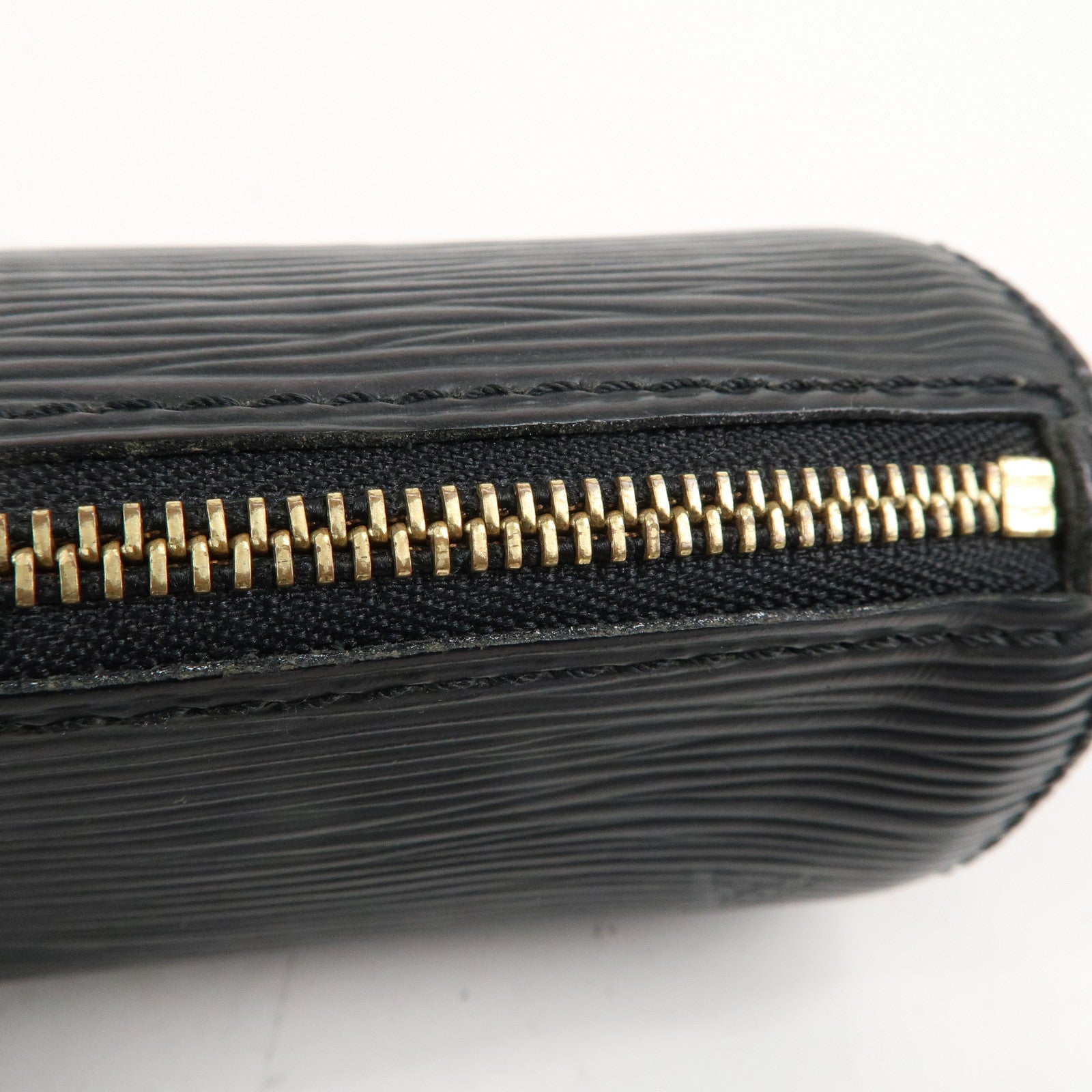 Louis Vuitton Epi Set of 2 Pouch For Soufflot Hand Bag Black Red