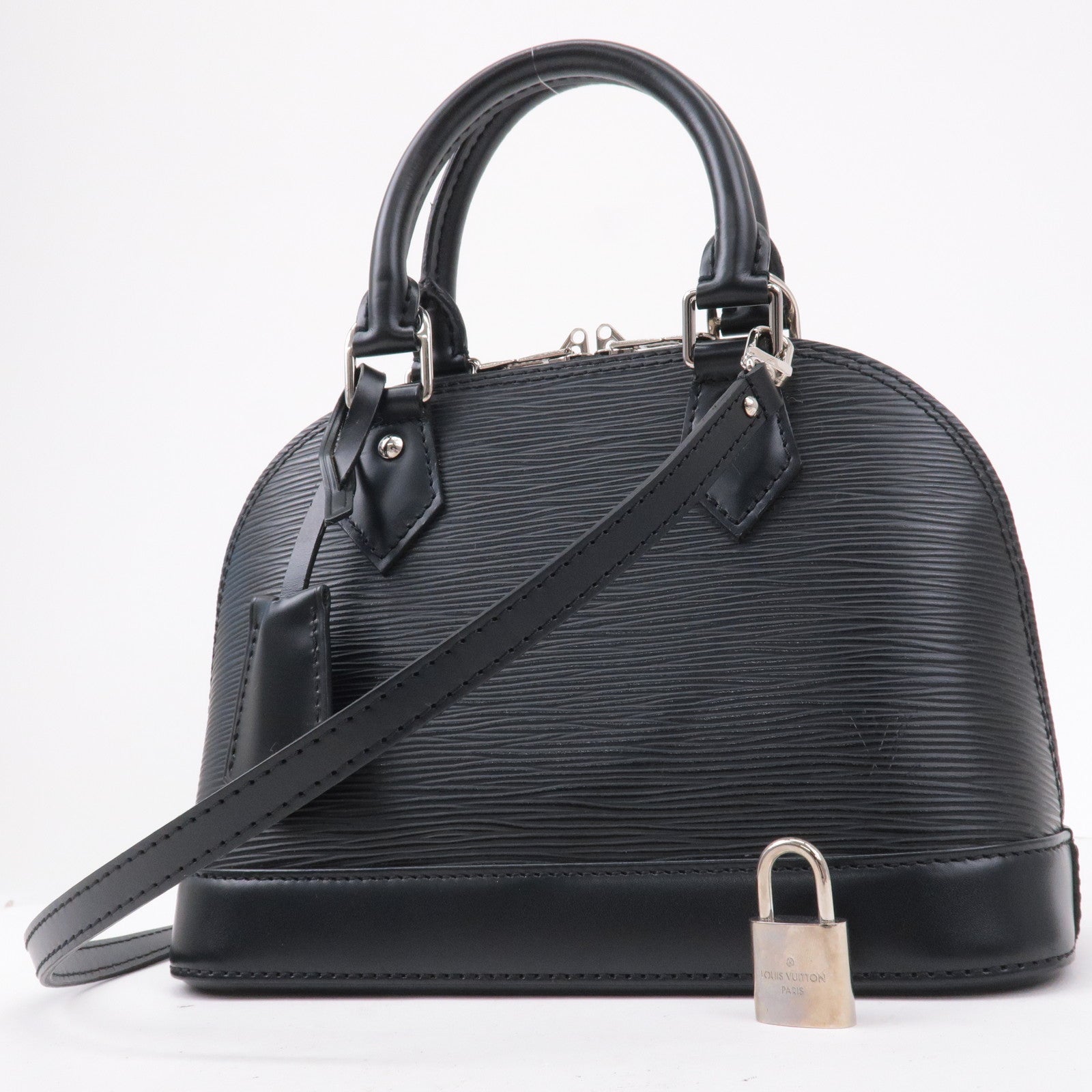 Louis Vuitton Epi Alma BB 2Way Shoulder Bag Noir Black M40862