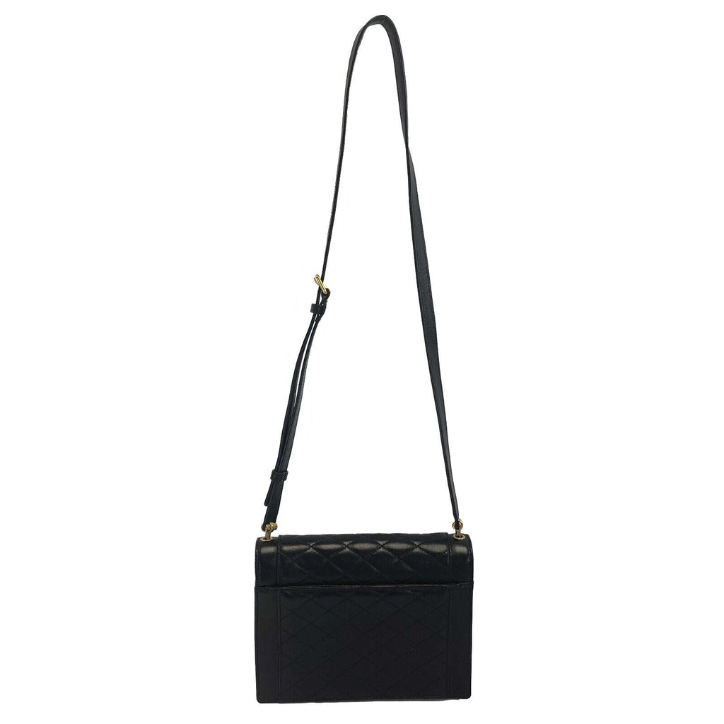 SAINT LAURENT - Gaby Mini Satchel in Black Quilted Lambskin Leather - Crossbody