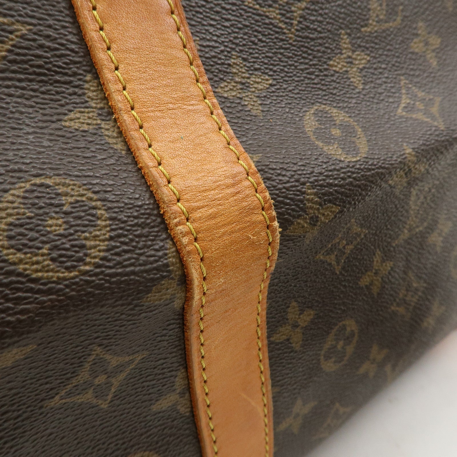 Louis Vuitton Monogram Sac Souple 55 Boston Bag Brown M41622