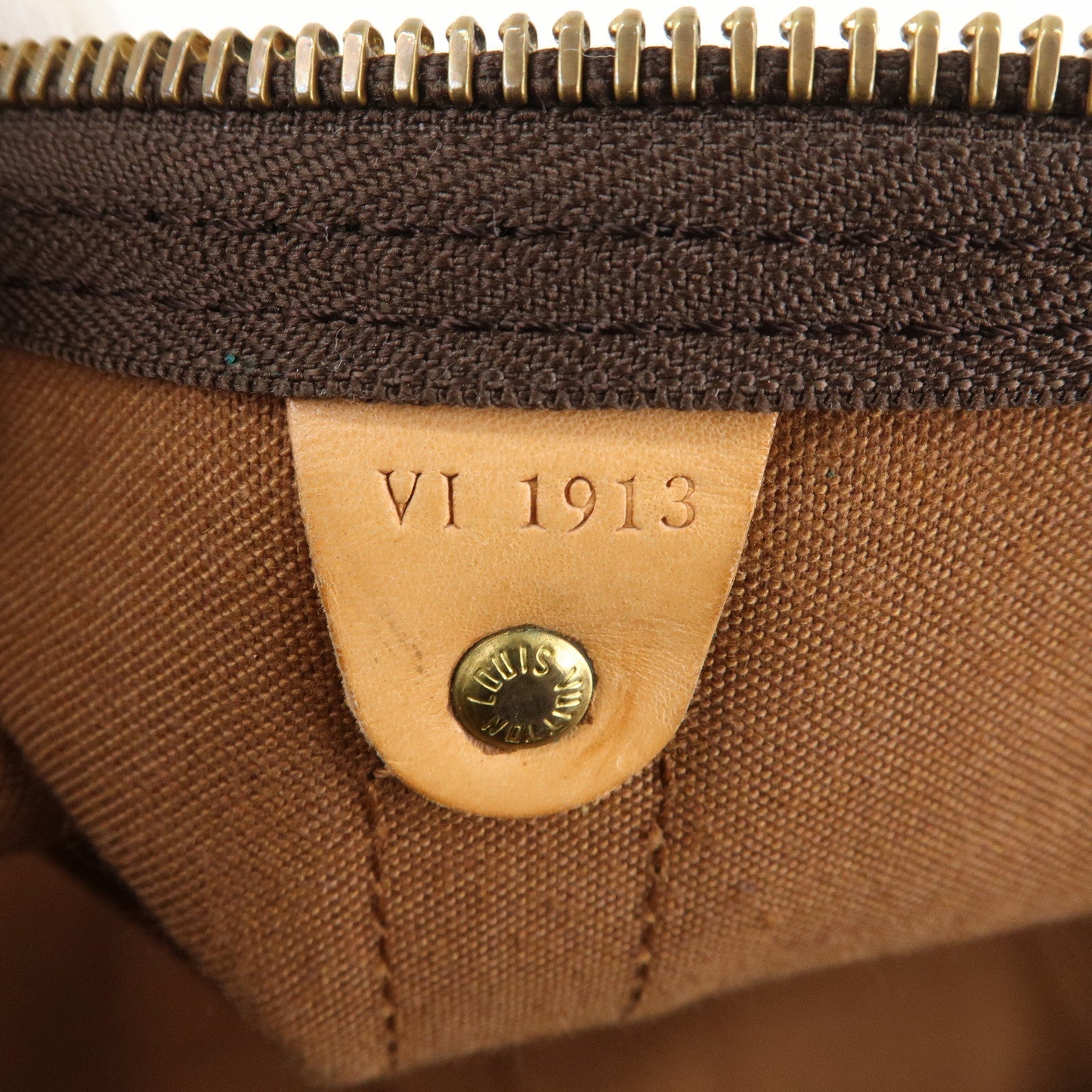 Louis Vuitton Monogram Keep All 60 Boston Bag Brown M41422