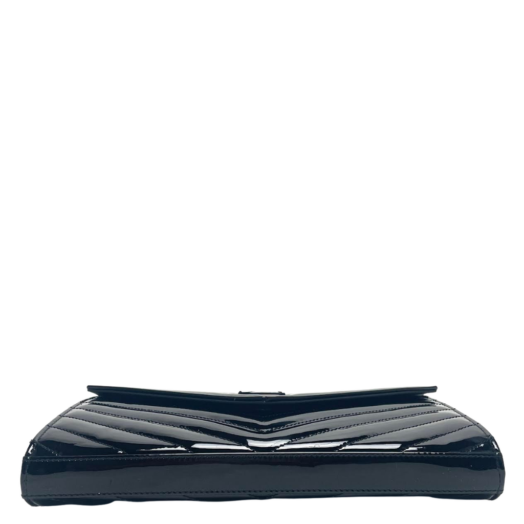 SAINT LAURENT Quilted Patent Leather WOC