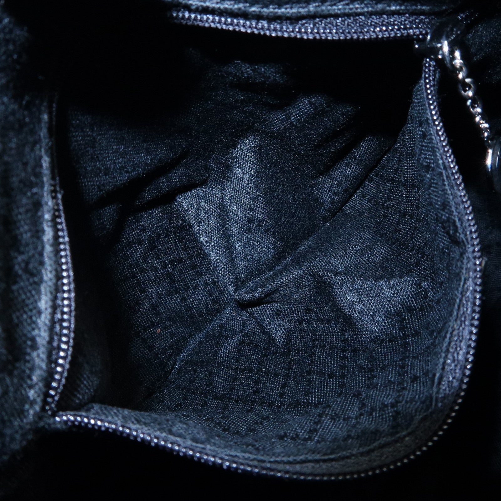 GUCCI Bamboo Nylon Leather 2WAY Bag Black 000・2404・0509