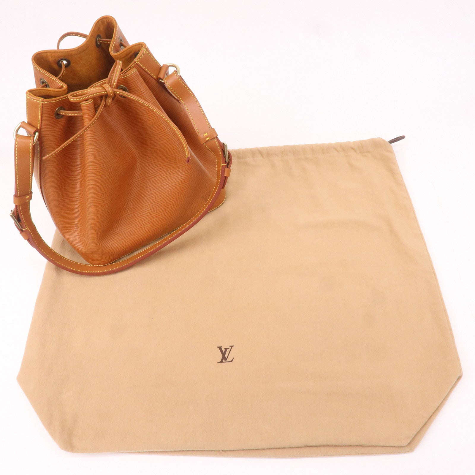 Louis Vuitton Epi Petit Noe Shoulder Bag Zipang Gold M44108