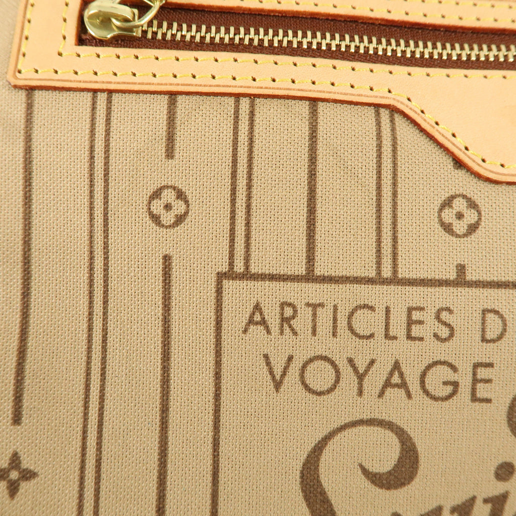 Louis Vuitton Monogram Neverfull MM Tote Bag Brown M40156