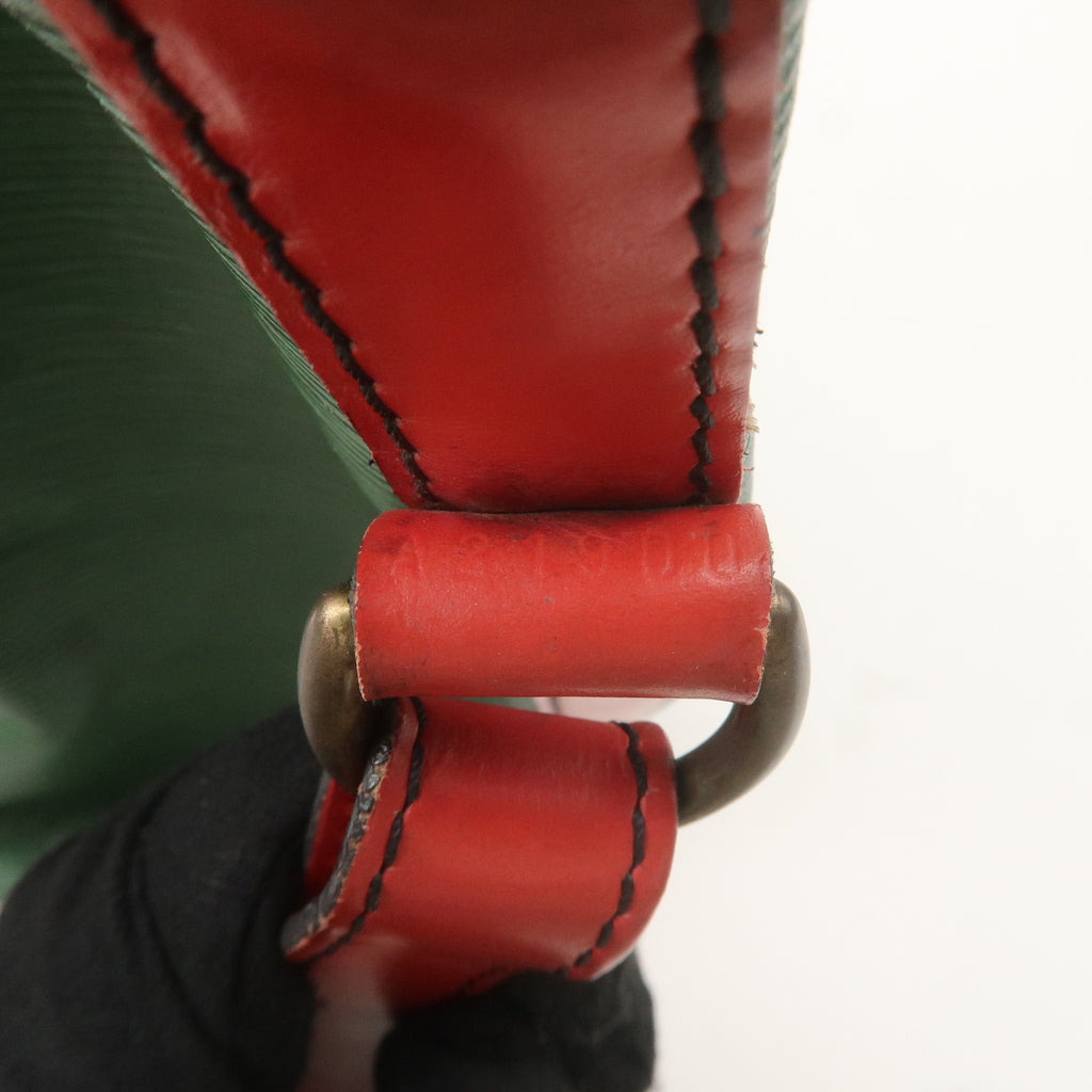 Louis Vuitton Epi Petit Noe Shoulder Bag Green Red M44147