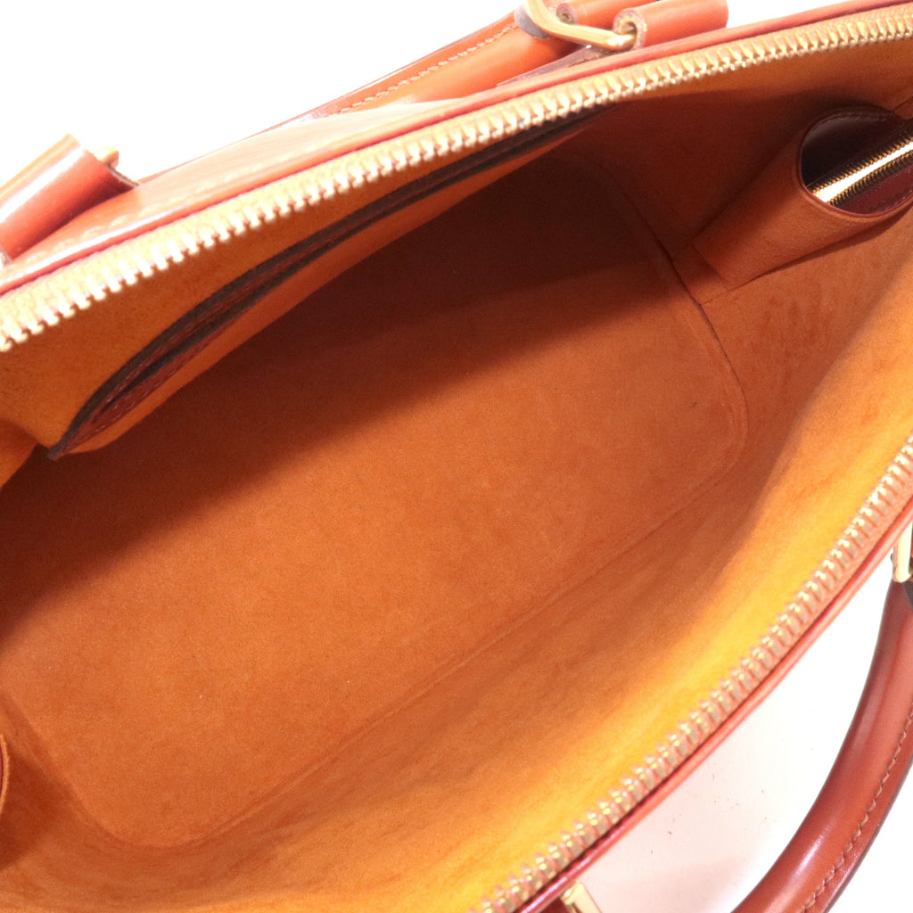 Louis Vuitton Epi Alma 2Way Bag Hand Bag Kenya Brown M52143