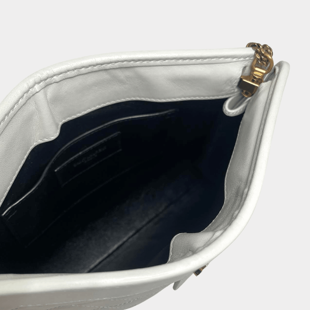 SAINT LAURENT Victorie Baby Clutch w/Chain