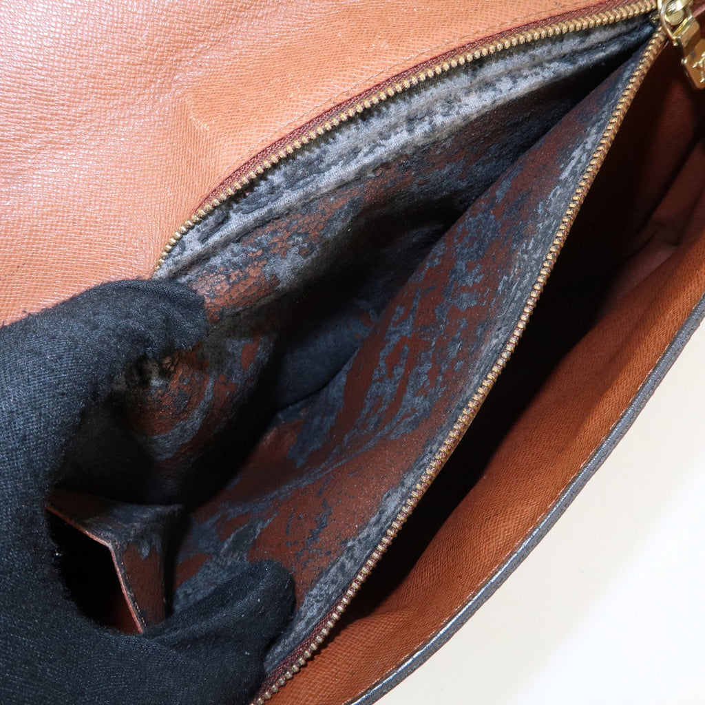 Louis Vuitton Monogram Porte Envelope Clutch Bag Brown M51801