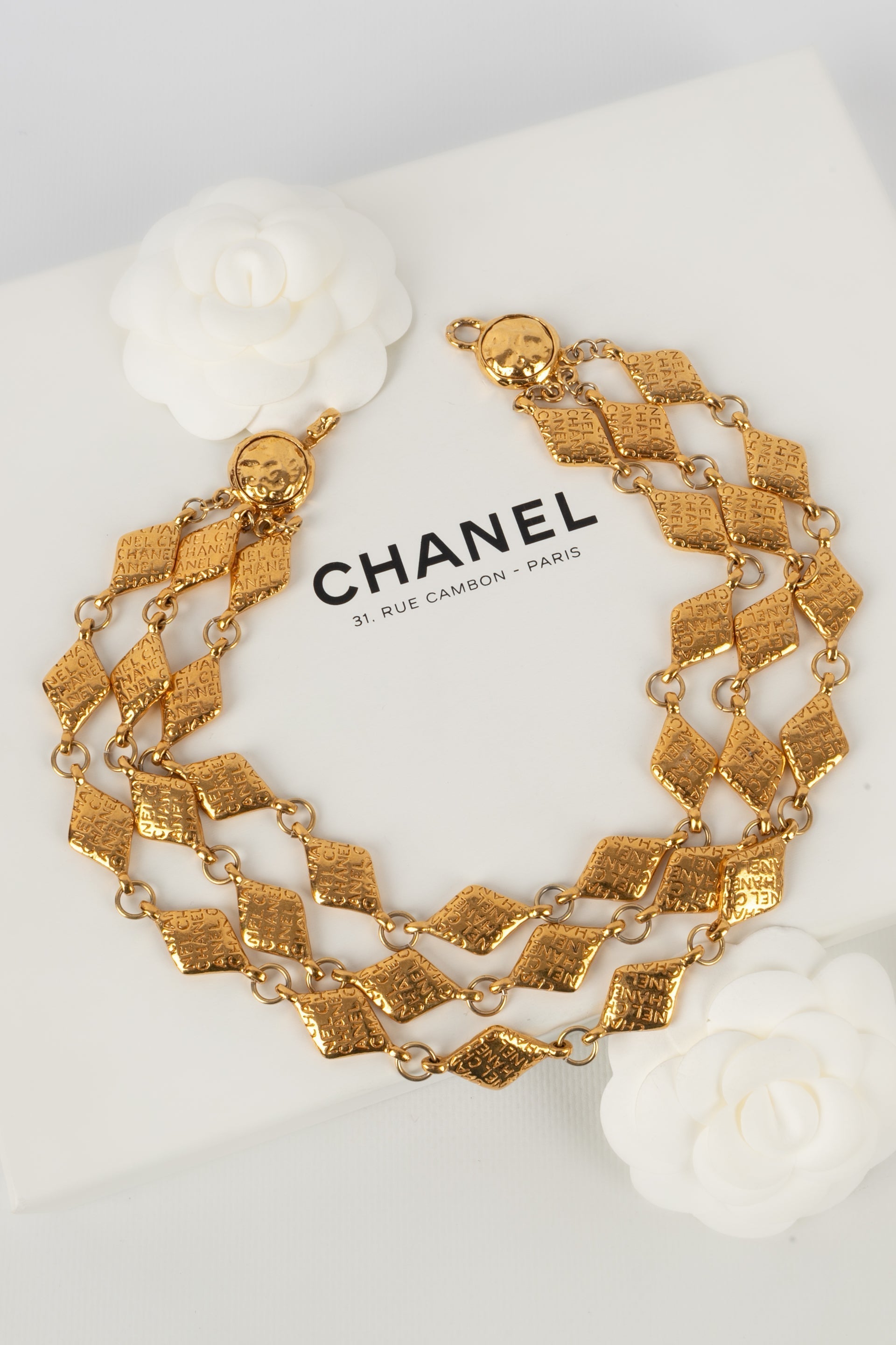 Collier dor�� Chanel 1990s