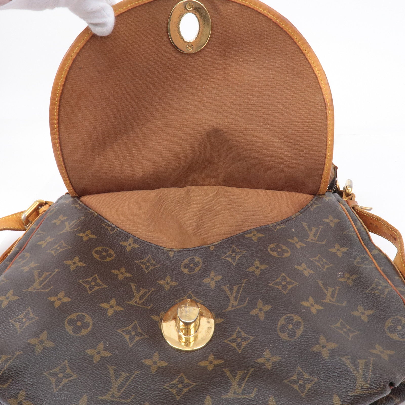 Louis Vuitton Monogram Tulum GM Shoulder Bag Brown M40075