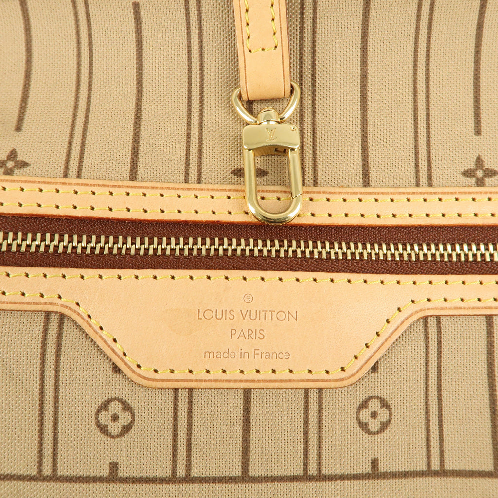 Louis Vuitton Monogram Neverfull MM Tote Bag Brown M40156