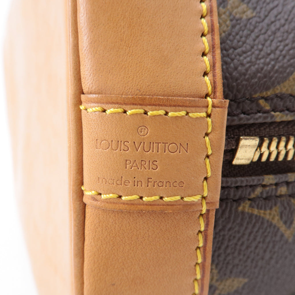 Louis Vuitton Monogram Alma Hand Bag Brown M51130