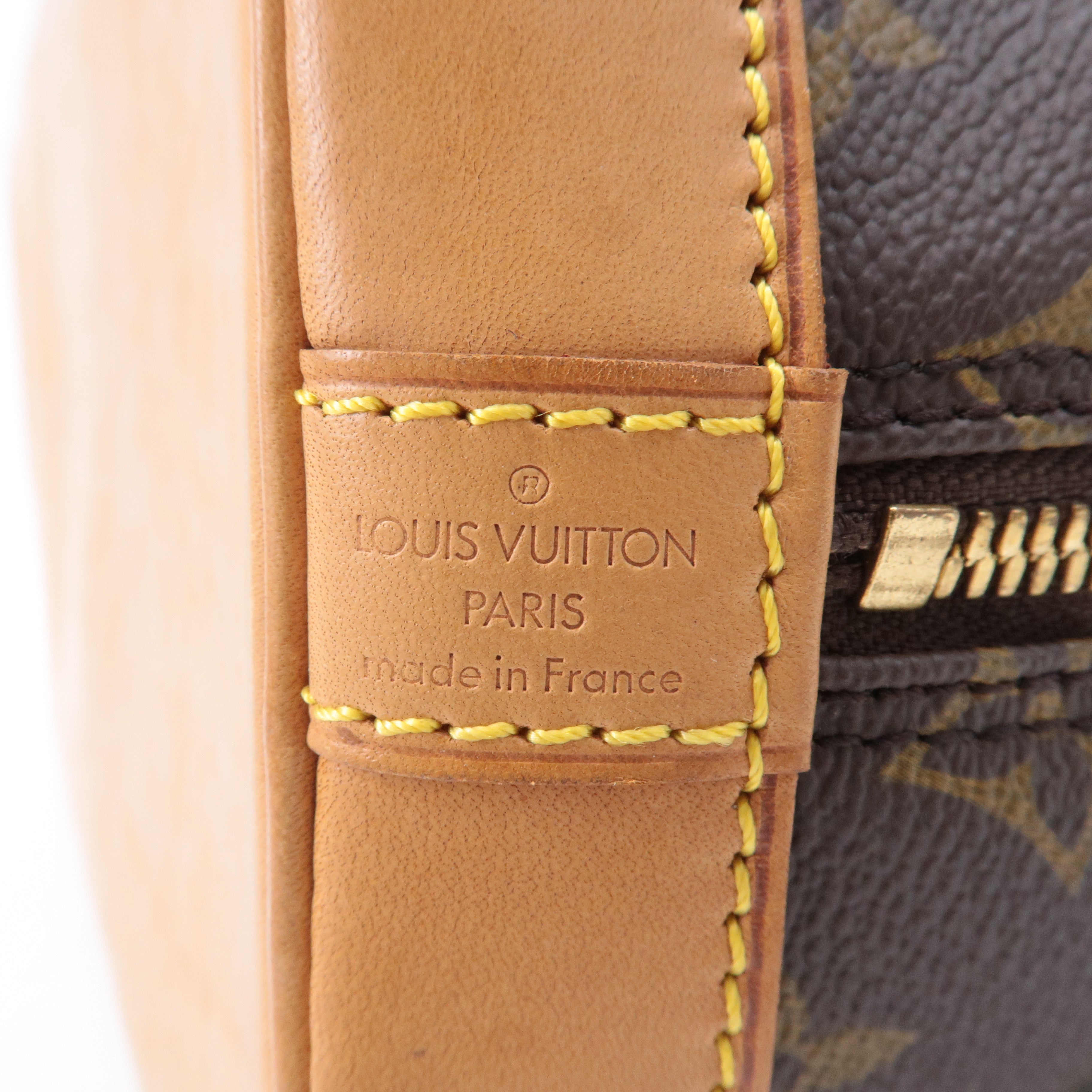 Louis Vuitton Monogram Alma Hand Bag Brown M51130