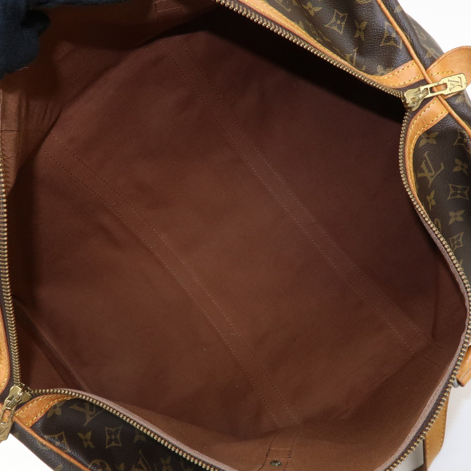 Louis Vuitton Monogram Sac Souple 55 Boston Bag Brown M41622