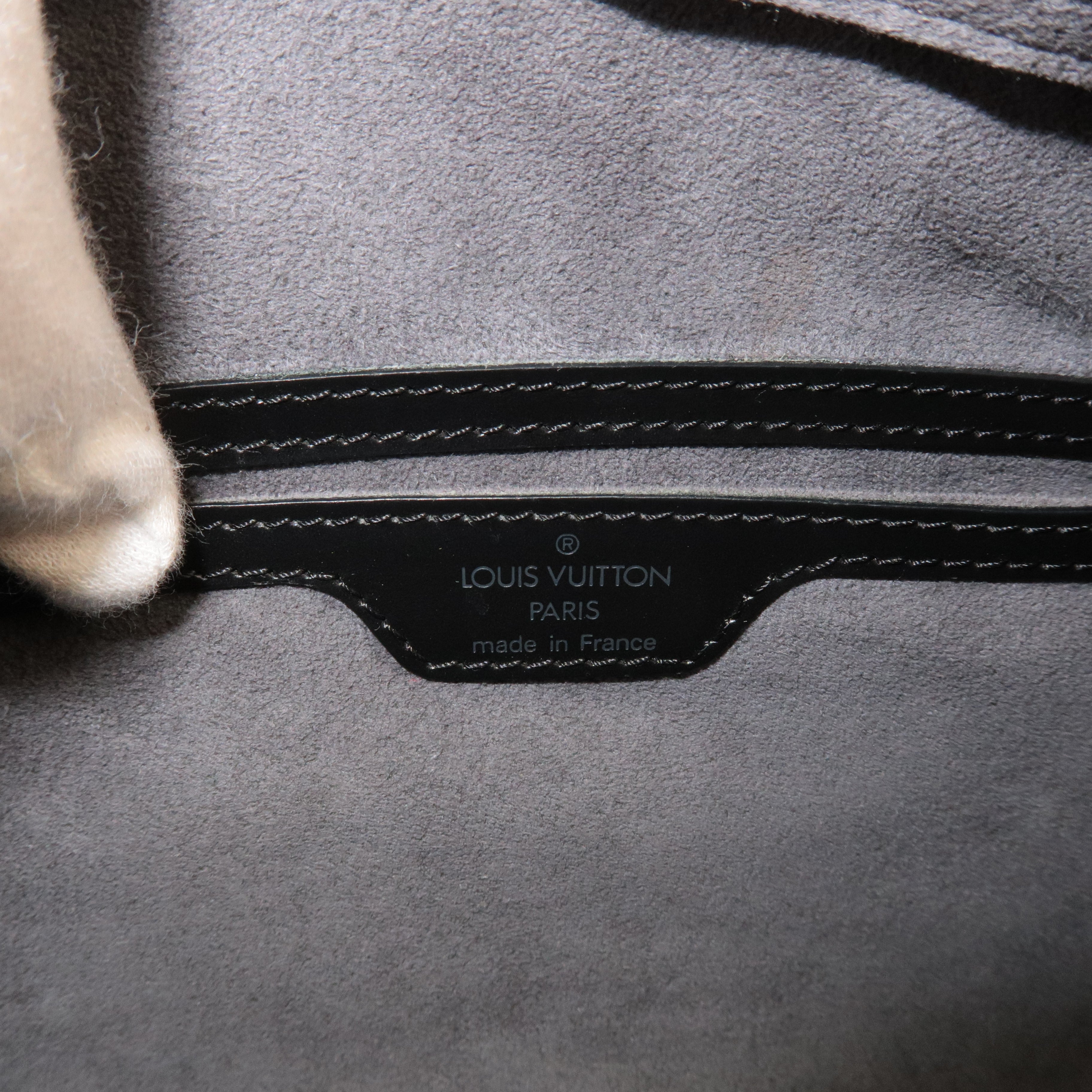 Louis Vuitton Epi Soufflot Hand Bag Noir Black M52862