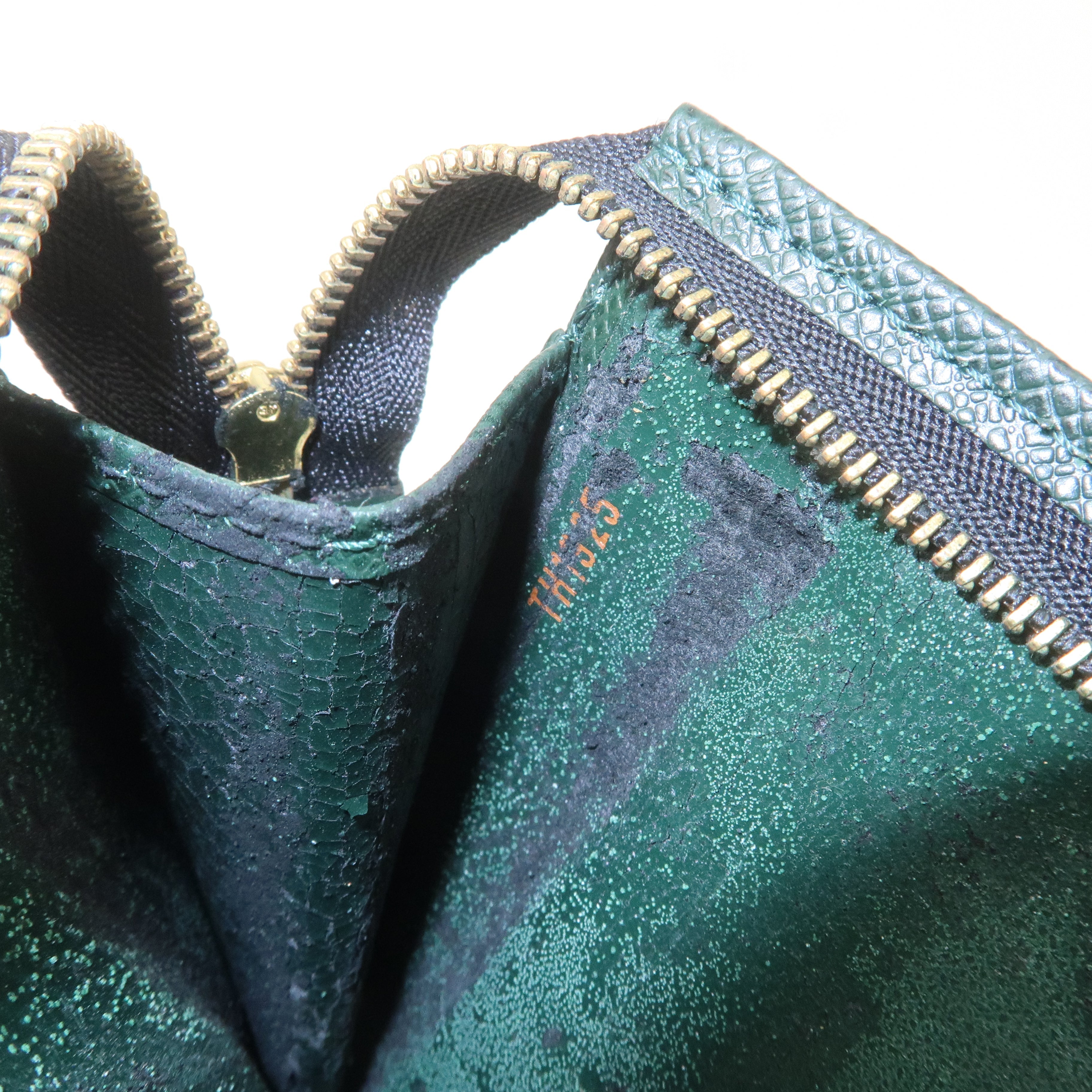 Louis Vuitton Epi Taiga Set of 2 Cluch Bag Green Black M52522