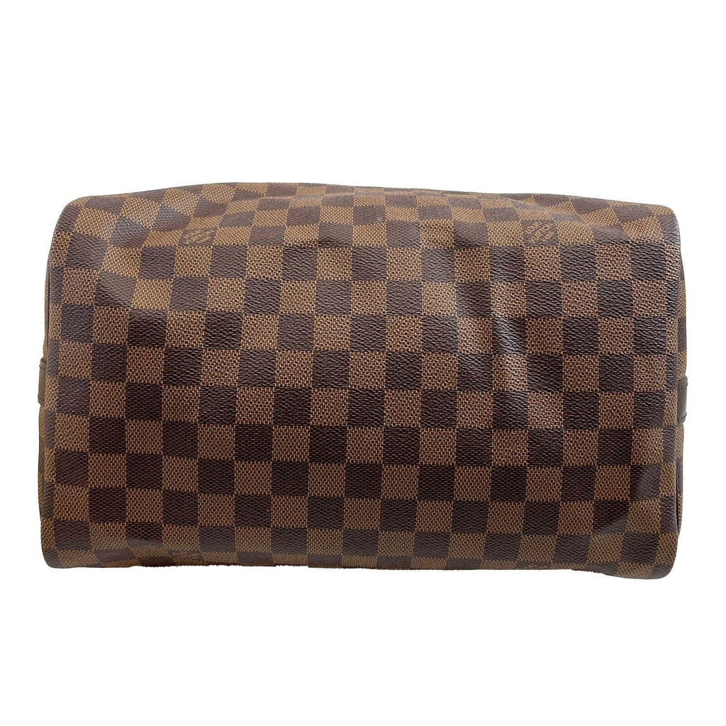 LOUIS VUITTON Excellent Damier Ebene Speedy Bandouliere 30 Brown Handbag