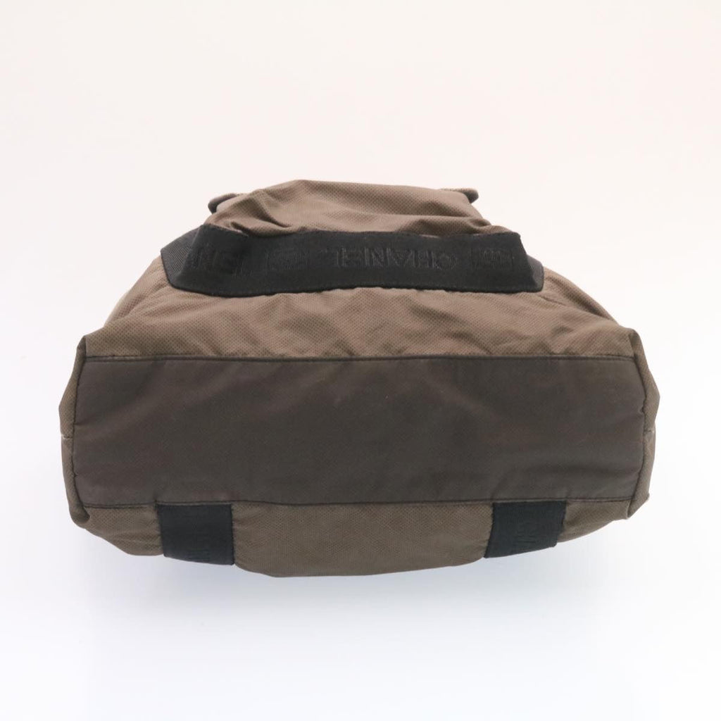 CHANEL Tote Bag Nylon Brown CC  26722A