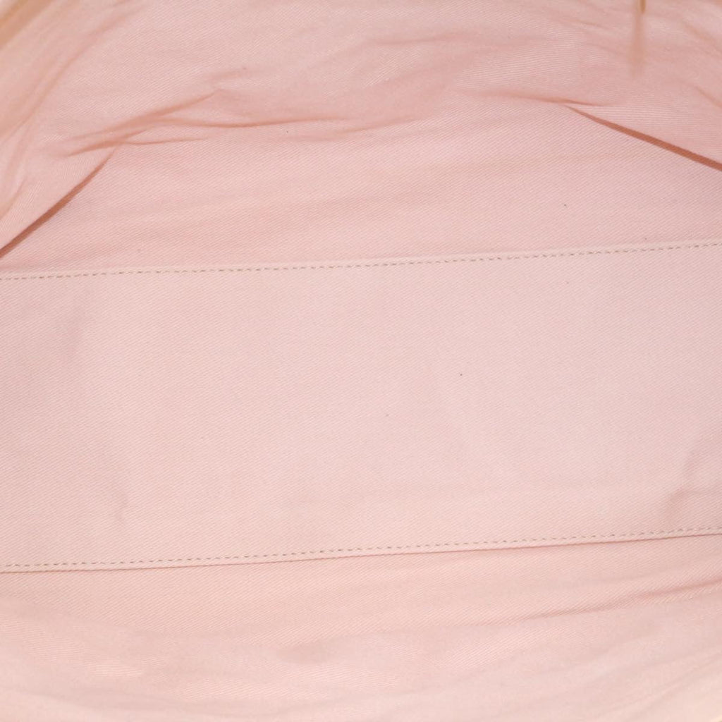 CHANEL Tote Bag Quilted Pile Animal Pattern Pink CC Auth 27024A