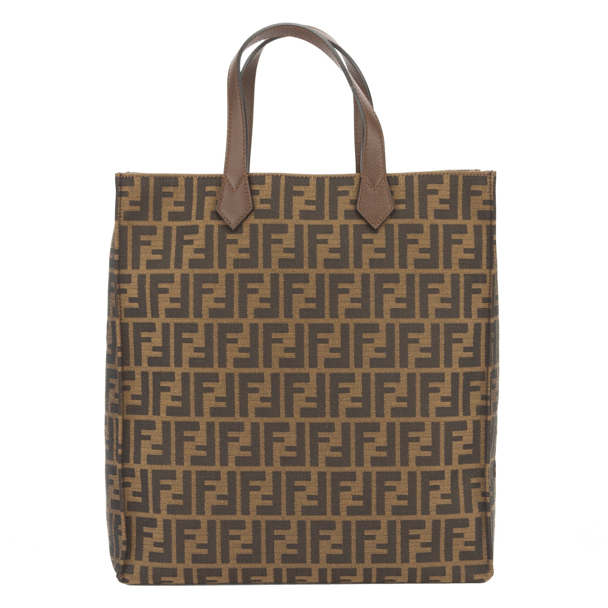 Fendi Tabacco Moro Zucca Shopping Tote (New with Tags)