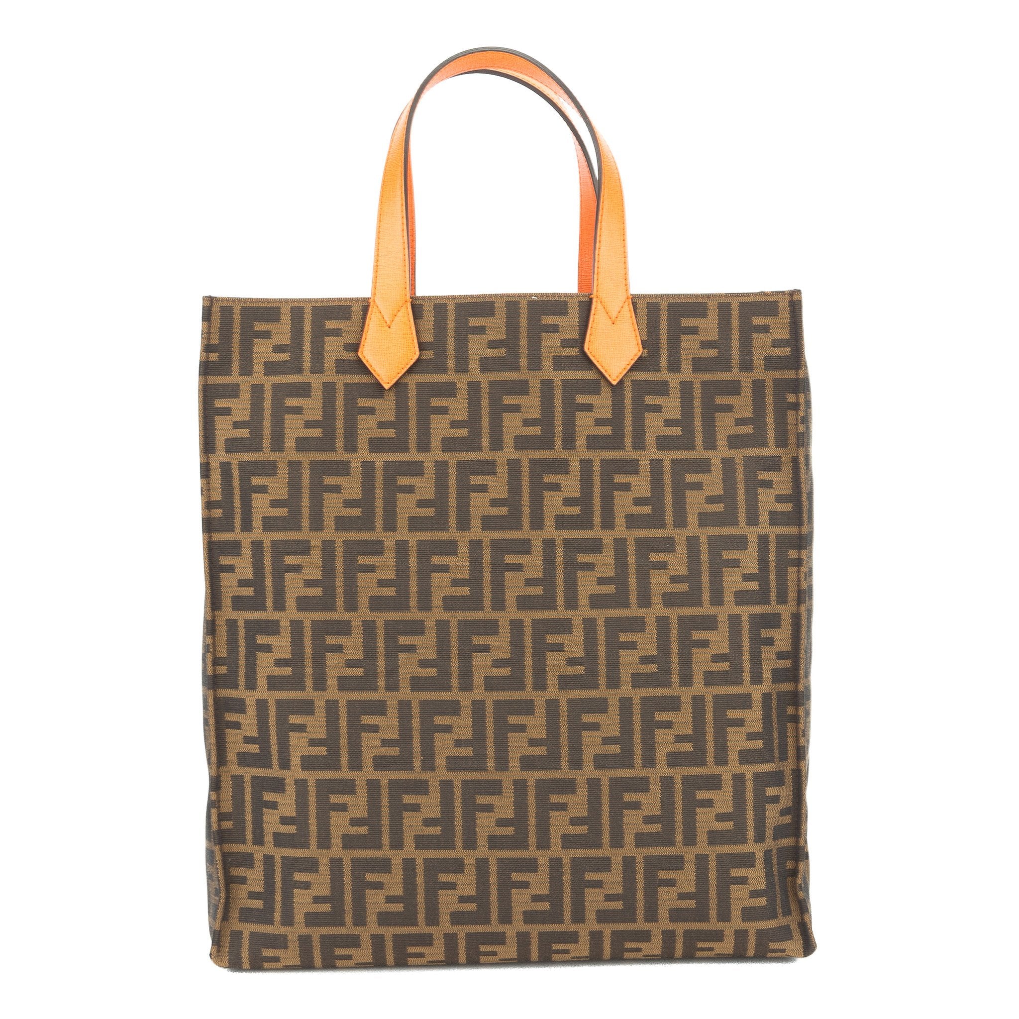 Fendi Tabacco Arancio Zucca Shopping Tote (New with Tags)
