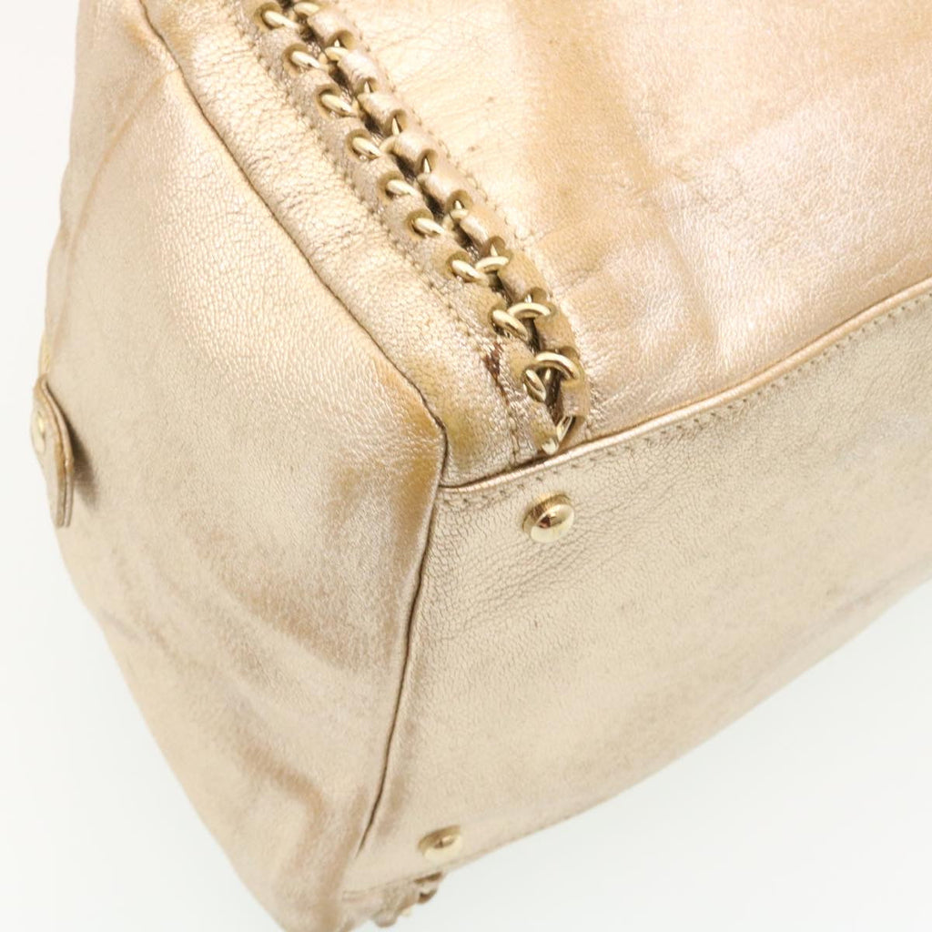 CHANEL Caviar Skin Tote Bag Leather White CC  28380A