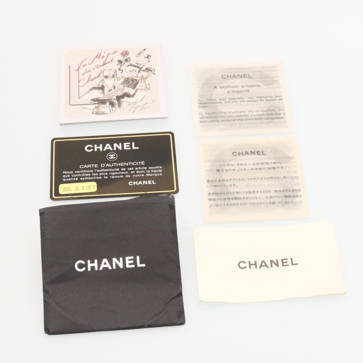 CHANEL Caviar Skin Tote Bag Leather White CC  28380A