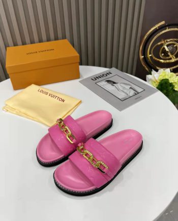 louis vuitton Sunset Flat Comfort Mule Pink For Women 1A9RAW