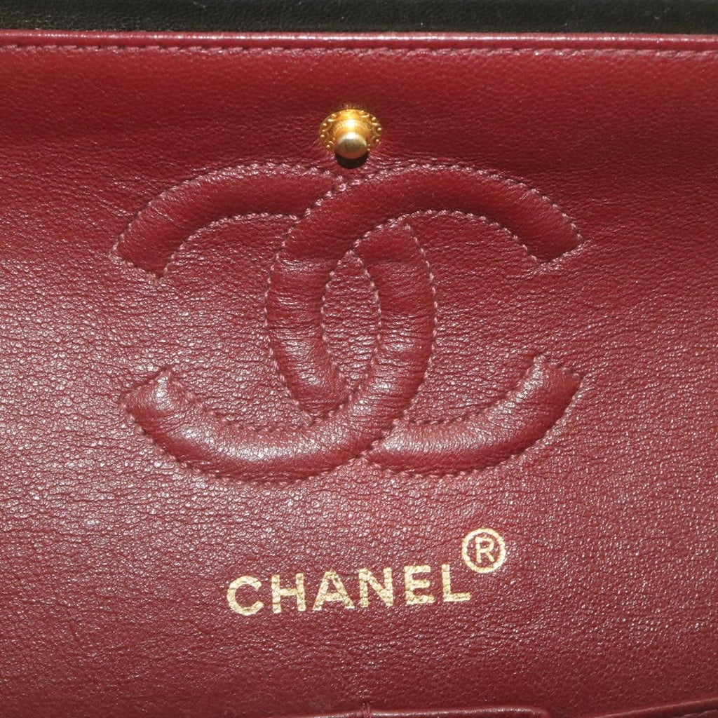 CHANEL Classic Matelasse 23 Chain Flap Shoulder Bag Lamb Skin Black  29002A