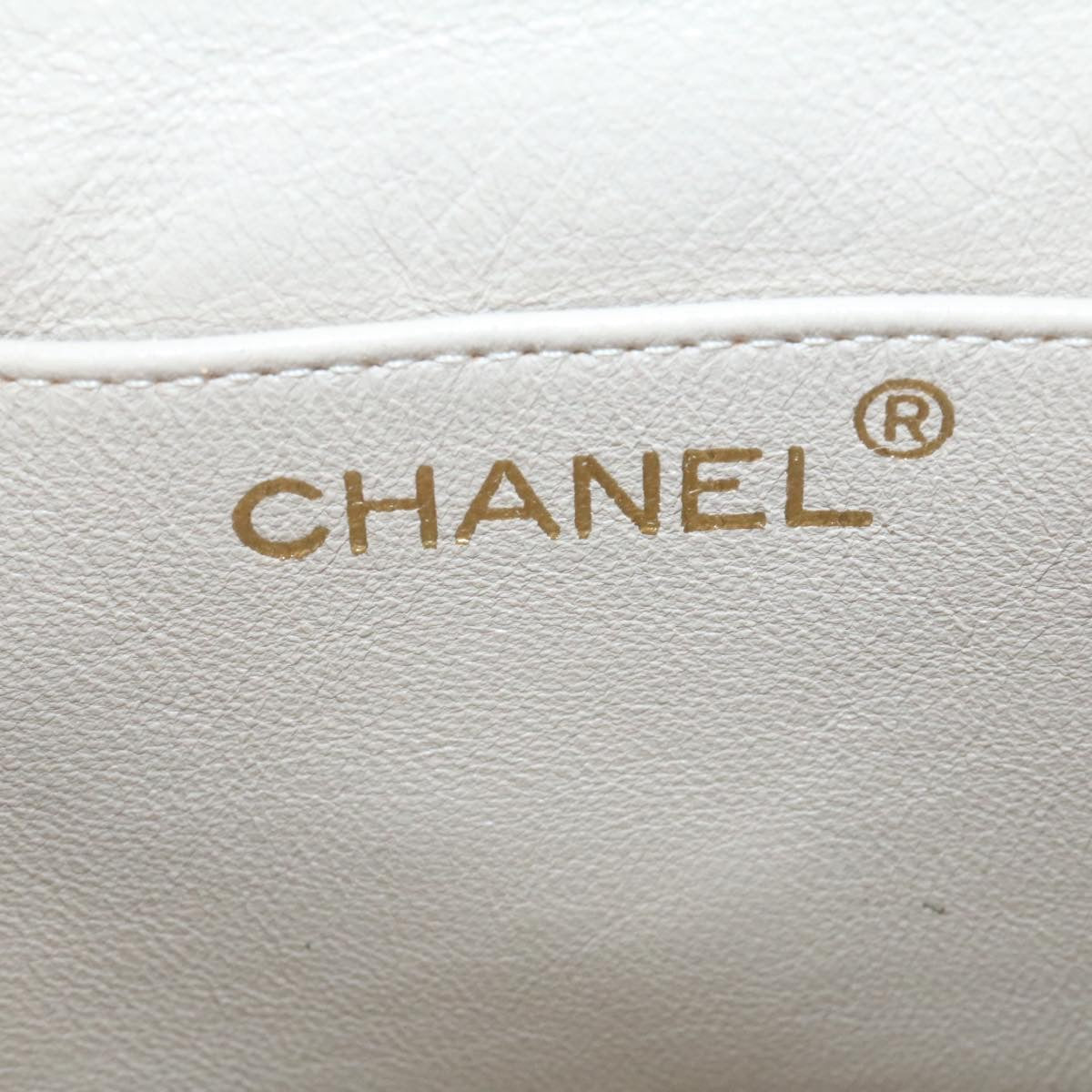 CHANEL Matelasse Hand Bag Lamb Skin Pink CC Auth 29107A