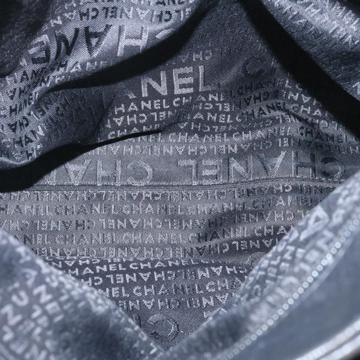 CHANEL Matelasse Chain Shoulder Bag Leather Black CC  29121A