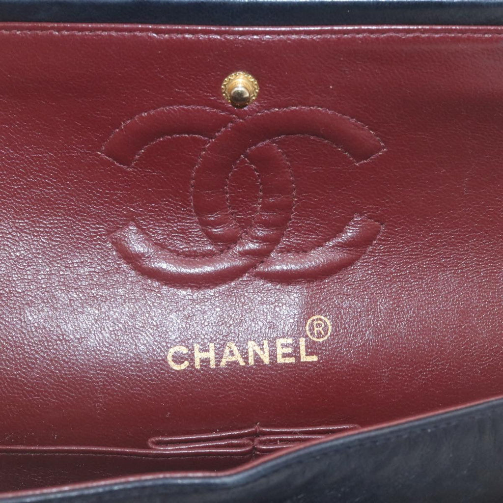 CHANEL Classic Matelasse 23 Chain Flap Shoulder Bag Lamb Skin Black  29130A