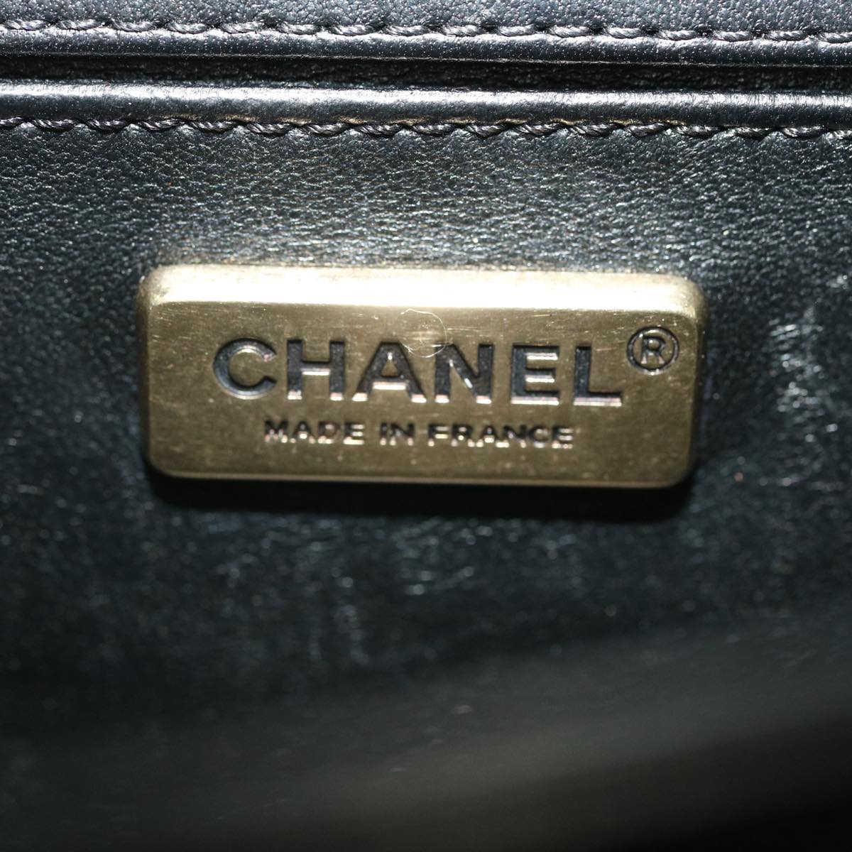 CHANEL Boy  Chain Shoulder Bag Tile Black Multicolor CC  29551A