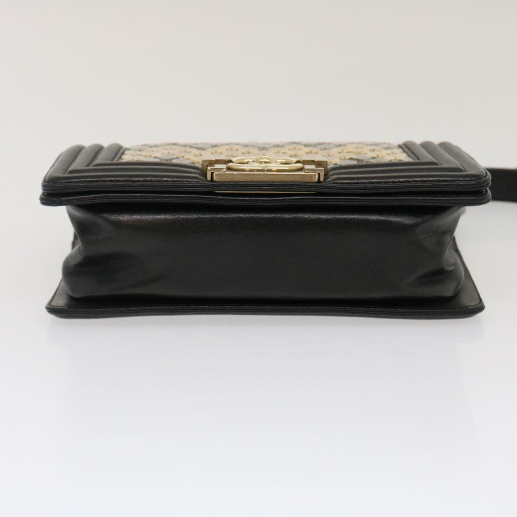 CHANEL Boy  Chain Shoulder Bag Tile Black Multicolor CC  29551A