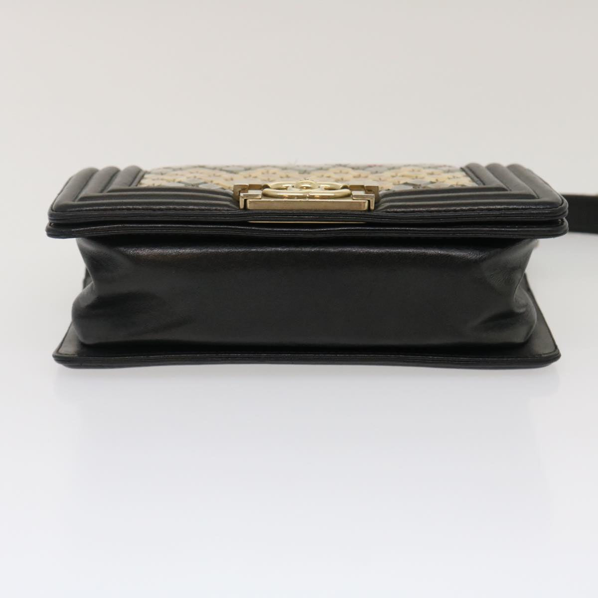 CHANEL Boy  Chain Shoulder Bag Tile Black Multicolor CC  29551A