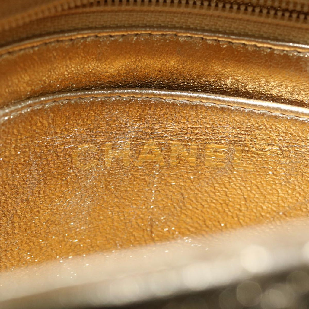 CHANEL Matelasse Shoulder Bag Lamb Skin Gold CC  29567A