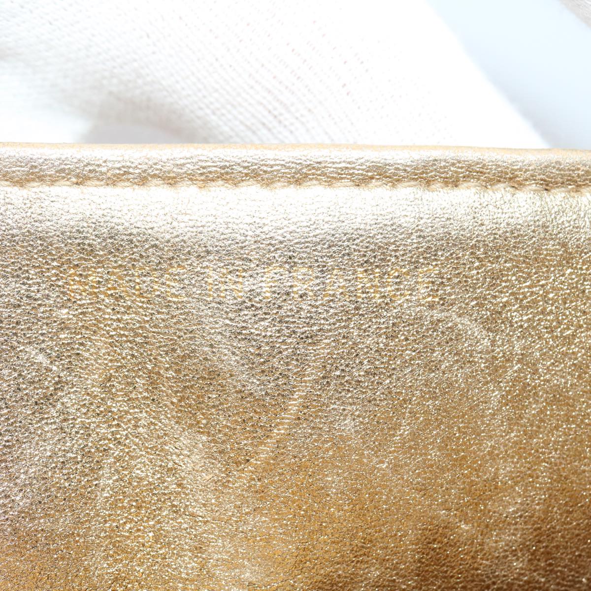 CHANEL Matelasse Shoulder Bag Lamb Skin Gold CC  29567A