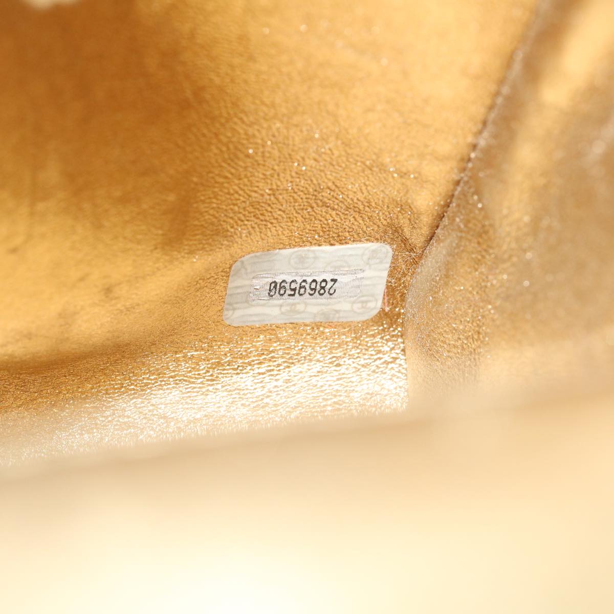 CHANEL Matelasse Shoulder Bag Lamb Skin Gold CC  29567A