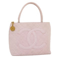 CHANEL COCO Mark Tote Bag cotton Pink CC  29713A